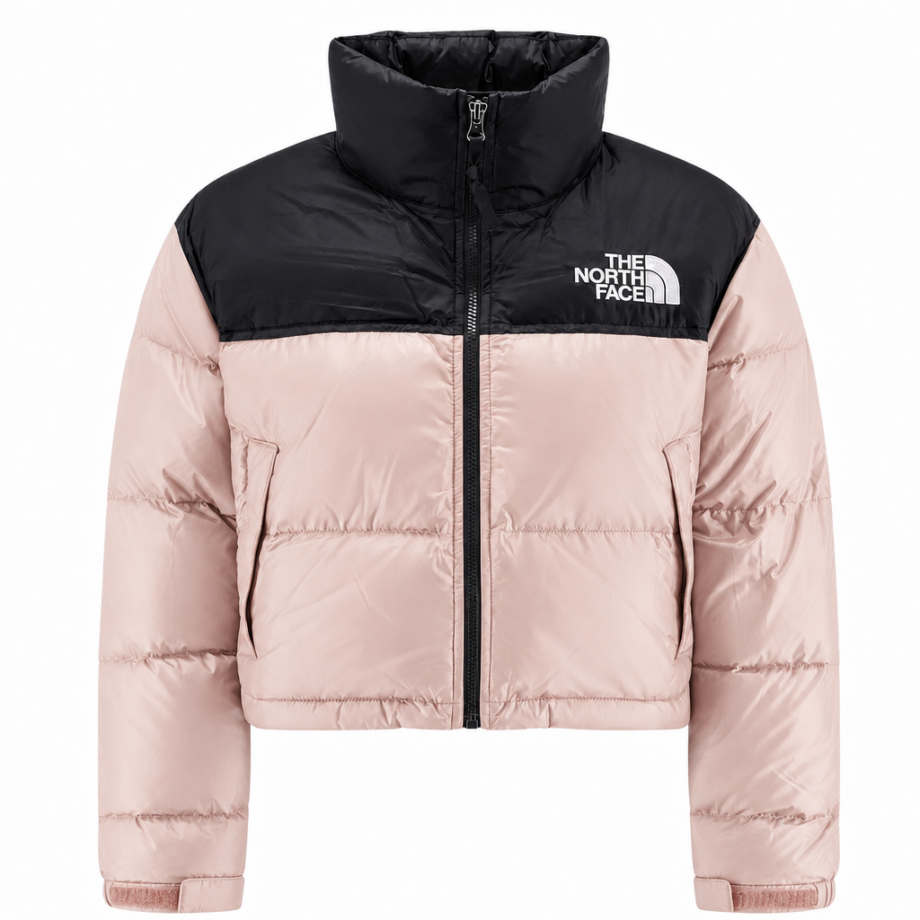 Women's Nuptse Short Jacket – Metal Pink